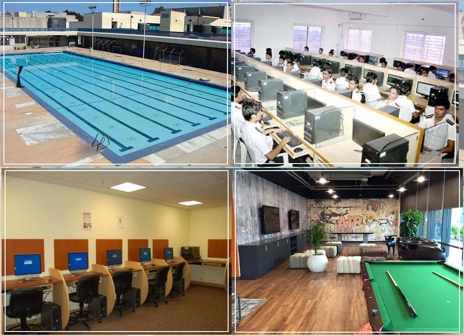 Access to a well-maintained Olympic size Swimming Pool 1 g