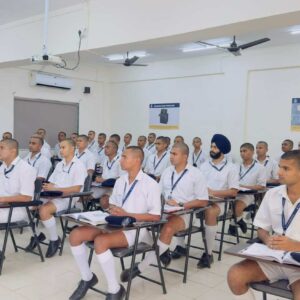Students seated in a classroom setting.