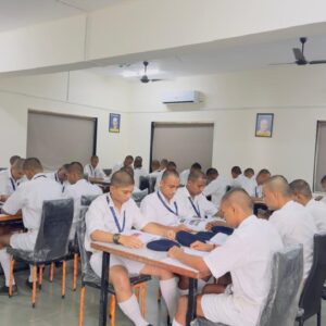 Students seated in a classroom setting.