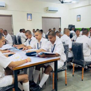 Students in classroom, focused on studies