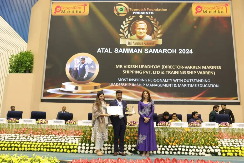 Atal Samman Samaroh Awarded for Best Ship Management company to the owner of Varren Group of Companies