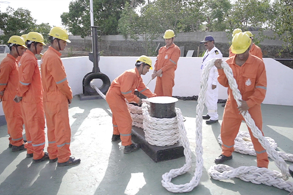 Practical performed by students during the GP Rating Course