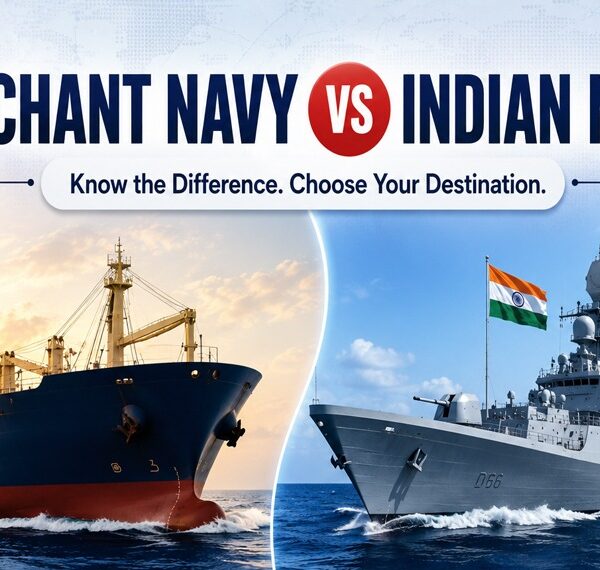 Merchant navy vs Indian navy career comparison 2026 600x570